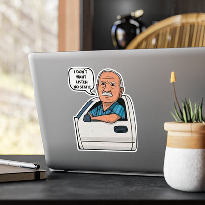 No Static Kiss-Cut Vinyl Decals