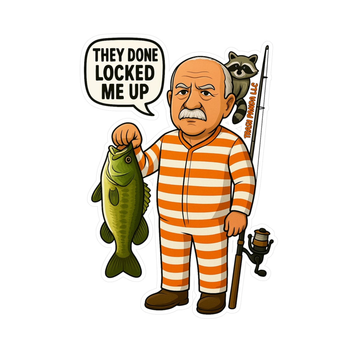 Locked Me Up Fishing Vinyl Decal