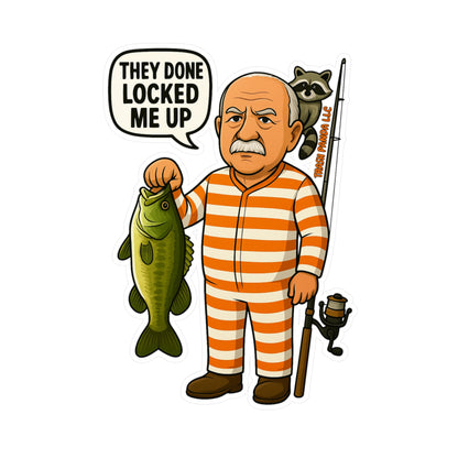 Locked Me Up Fishing Vinyl Decal