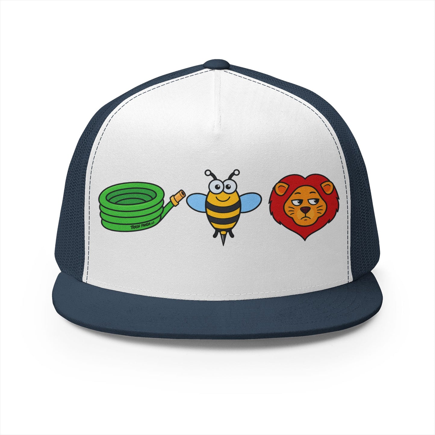 Hose Bee Lion 5 Panel Trucker Cap (Printed)