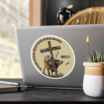 Christian Bow Hunter Deer Hunting Vinyl Decal