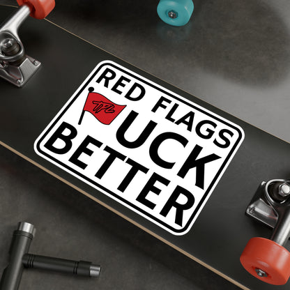 Red Flags Kiss-Cut Vinyl Decal
