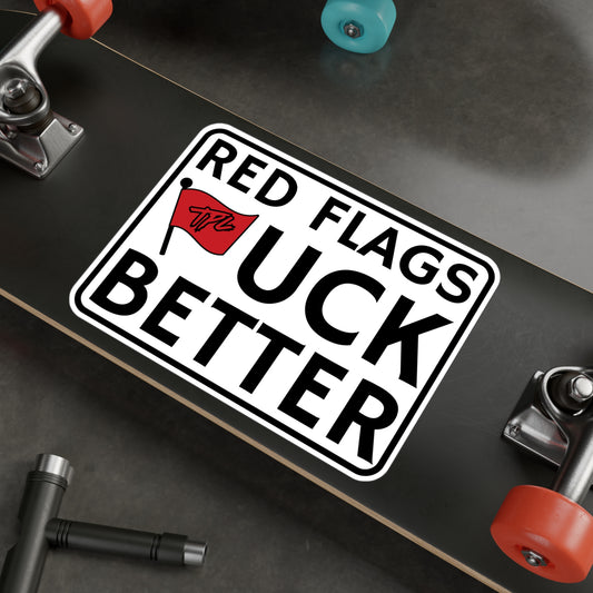 Red Flags Kiss-Cut Vinyl Decal