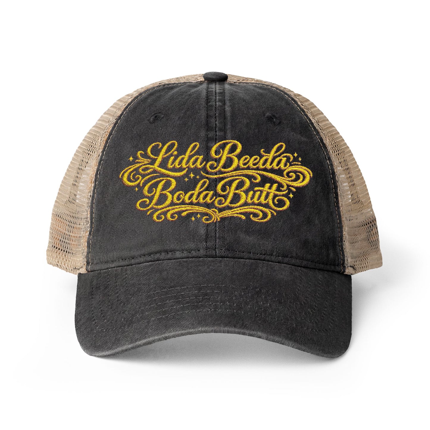 Lida Beeda Boda Butt Women's Washed Mesh-Back Cap