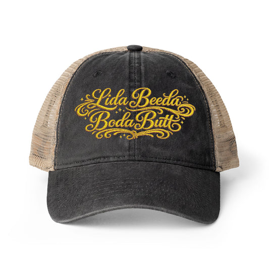 Lida Beeda Boda Butt Women's Washed Mesh-Back Cap