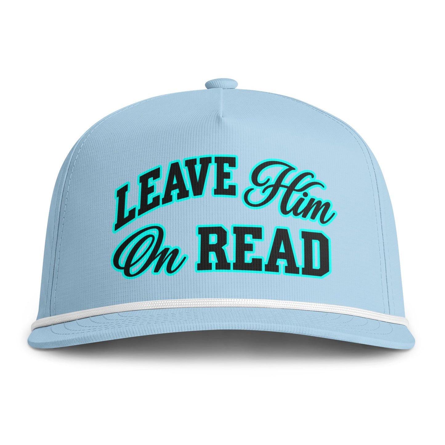 Leave Him On Read Sunwashed Rope Cap (Printed)