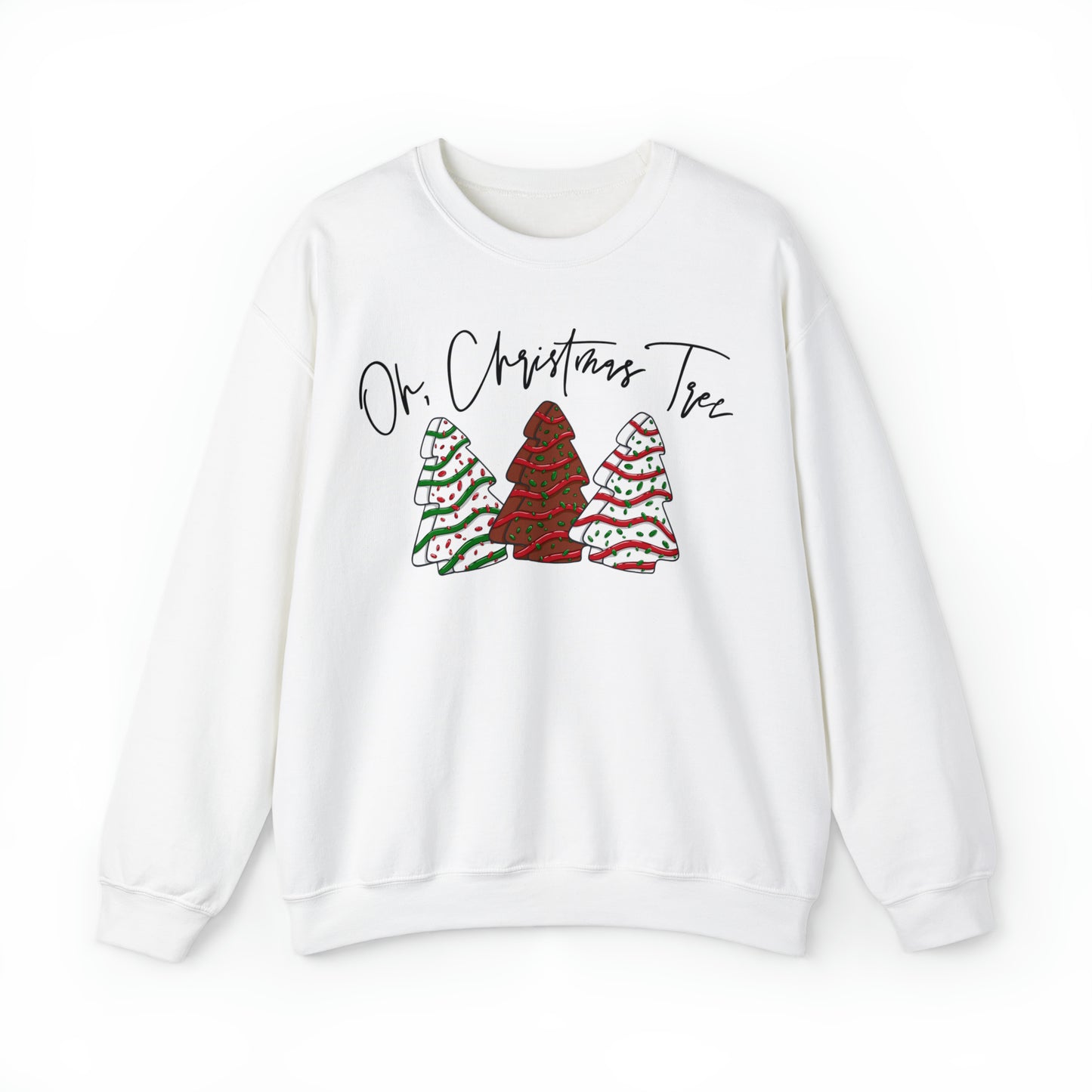 Oh Christmas Tree Cake Sweatshirt Unisex Heavy Blend™ Crewneck Sweatshirt