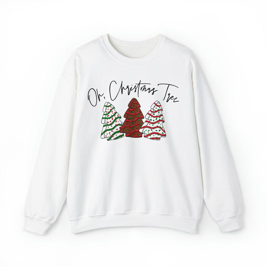 Oh Christmas Tree Cake Sweatshirt Unisex Heavy Blend™ Crewneck Sweatshirt