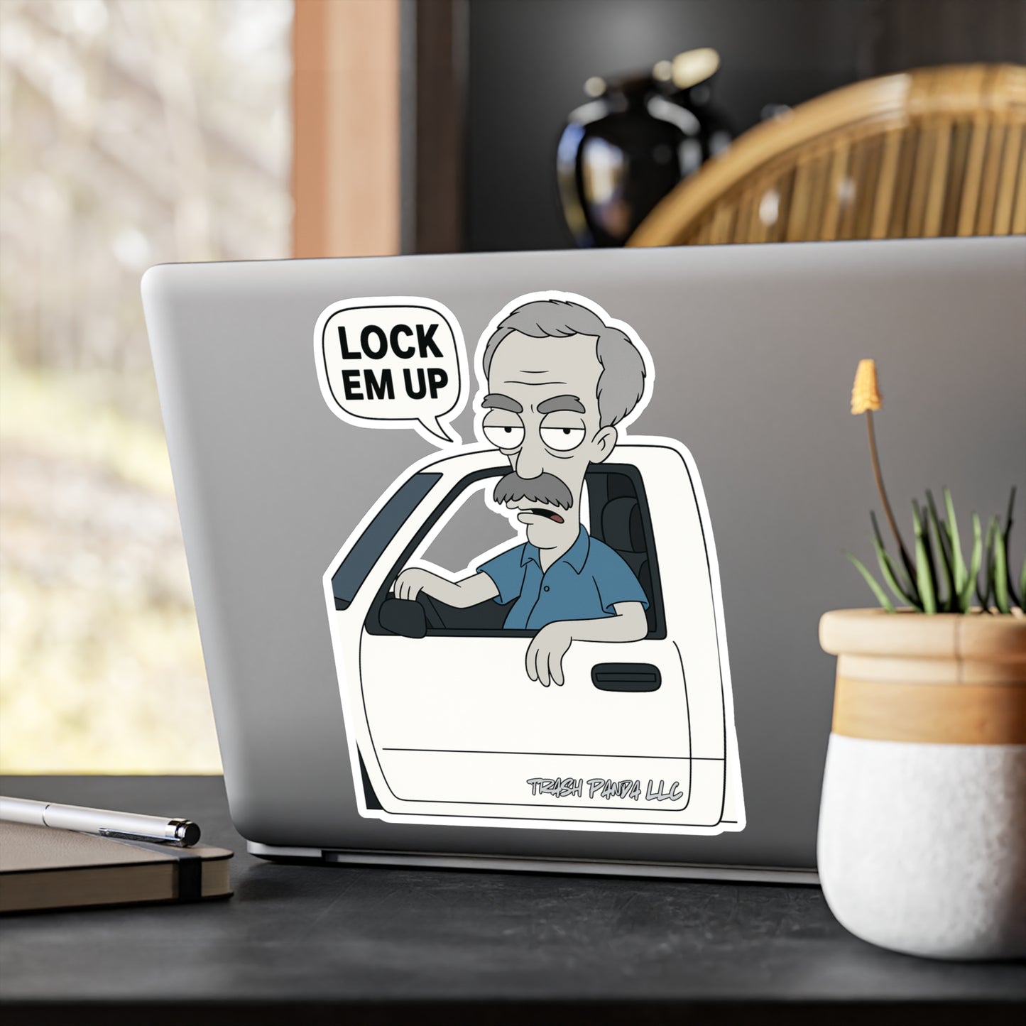 Lock Em Up American D Roger Vinyl Decals