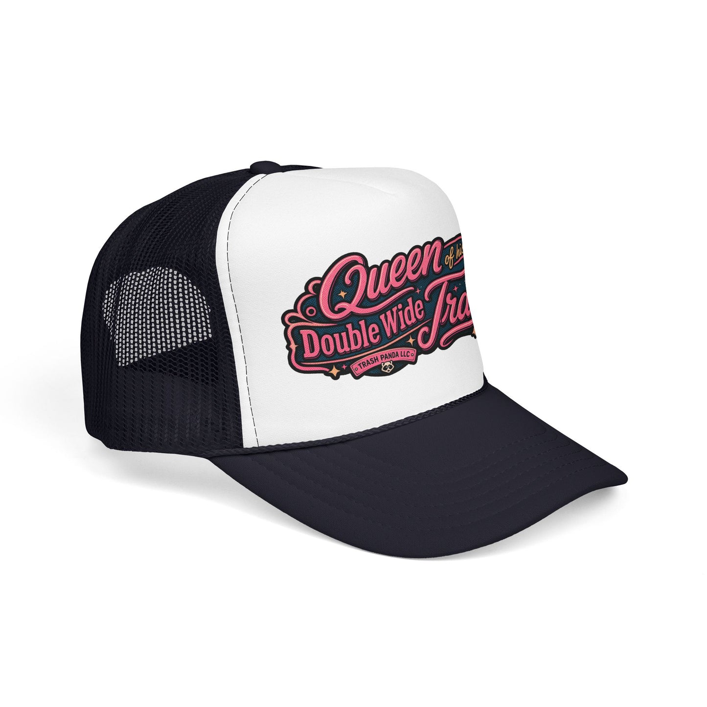 Queen Of His Trailer Foam Trucker Hat (Printed)