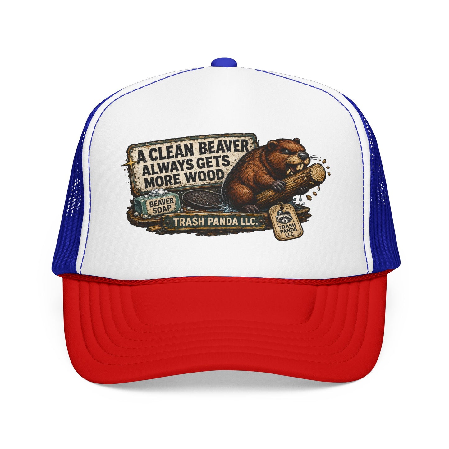 Clean Beaver Foam Trucker Hat (Printed)