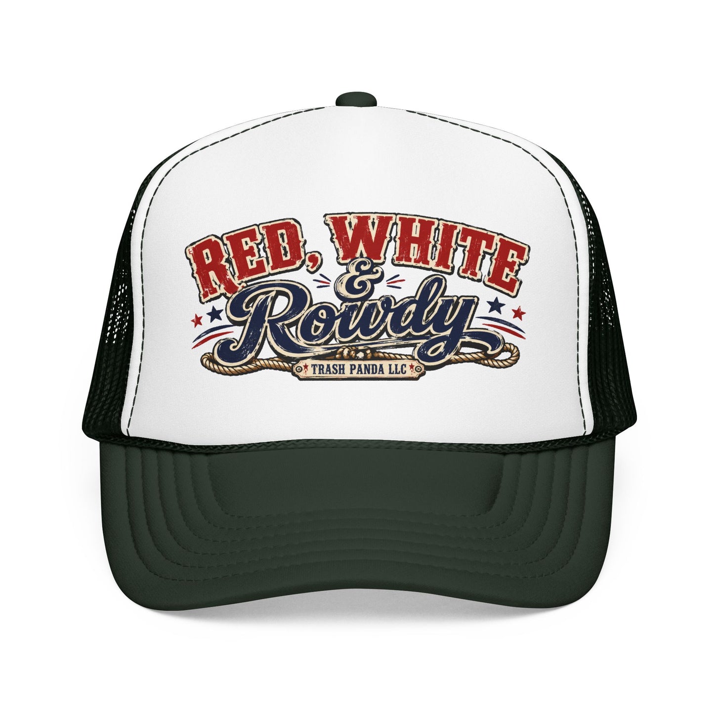 Red White & Rowdy Foam Trucker Hat (Printed)