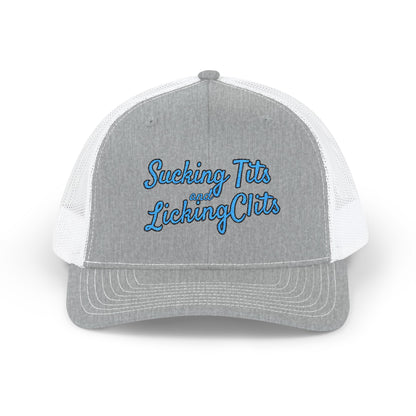 Sucking Ts and Licking Cs (Blue Thread) Richardson 112 Snapback Trucker Cap