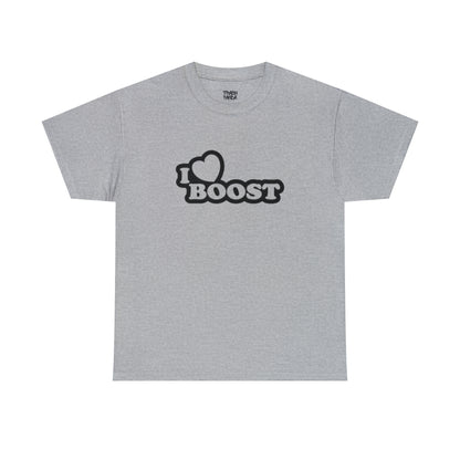 I Heart Boost Unisex Heavy Cotton Tee