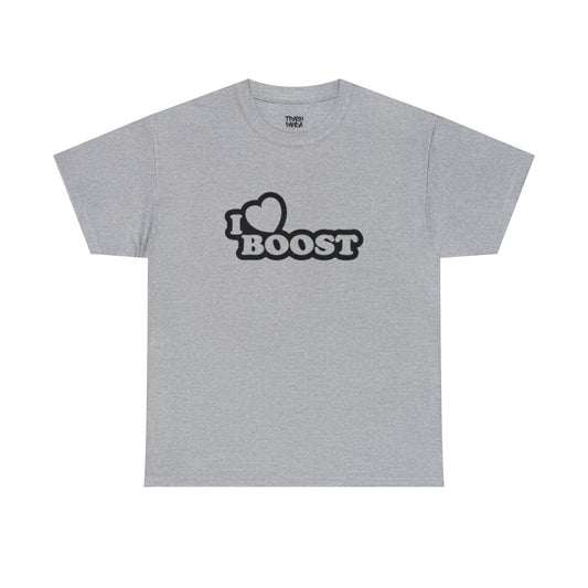 I Heart Boost Unisex Heavy Cotton Tee