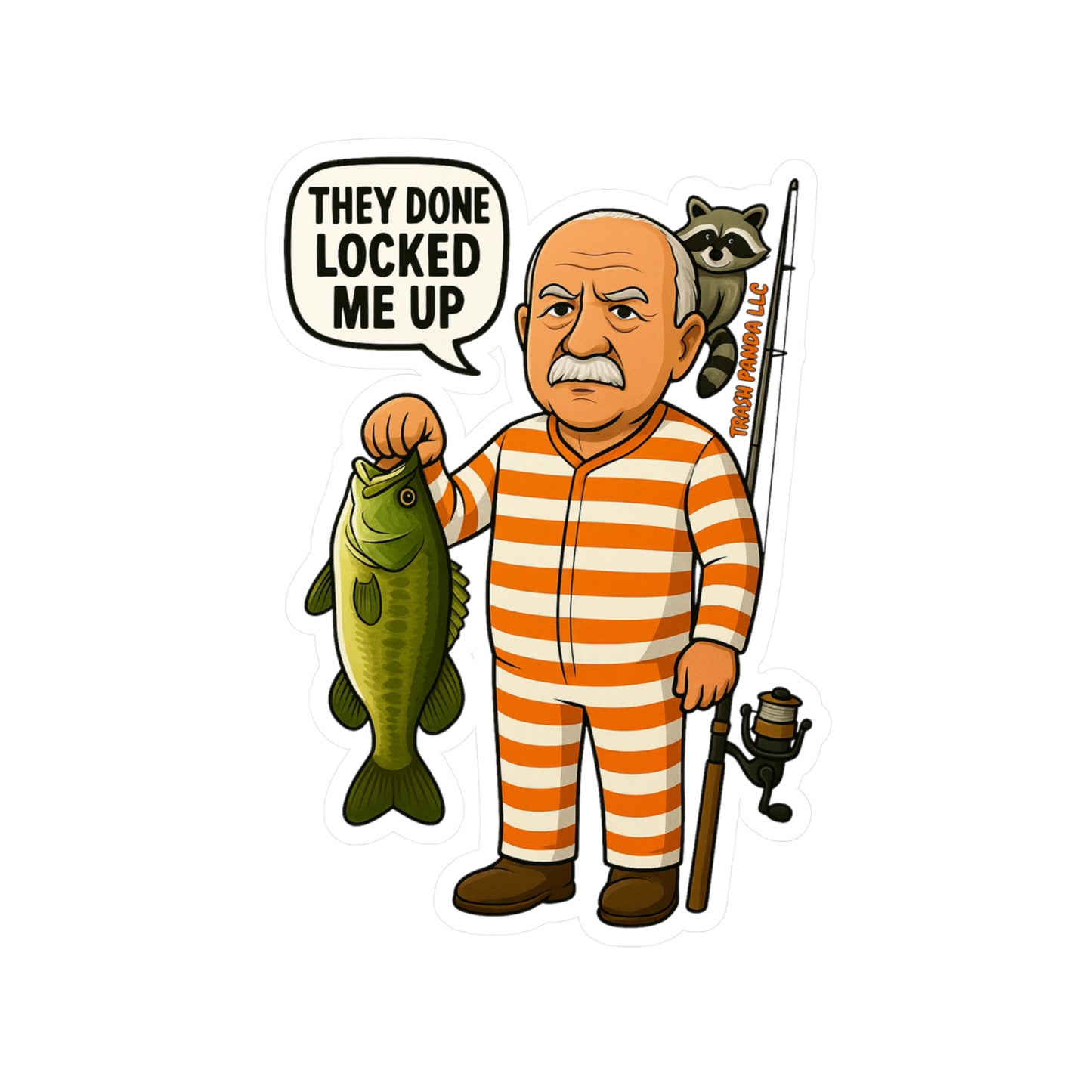 Locked Me Up Fishing Vinyl Decal