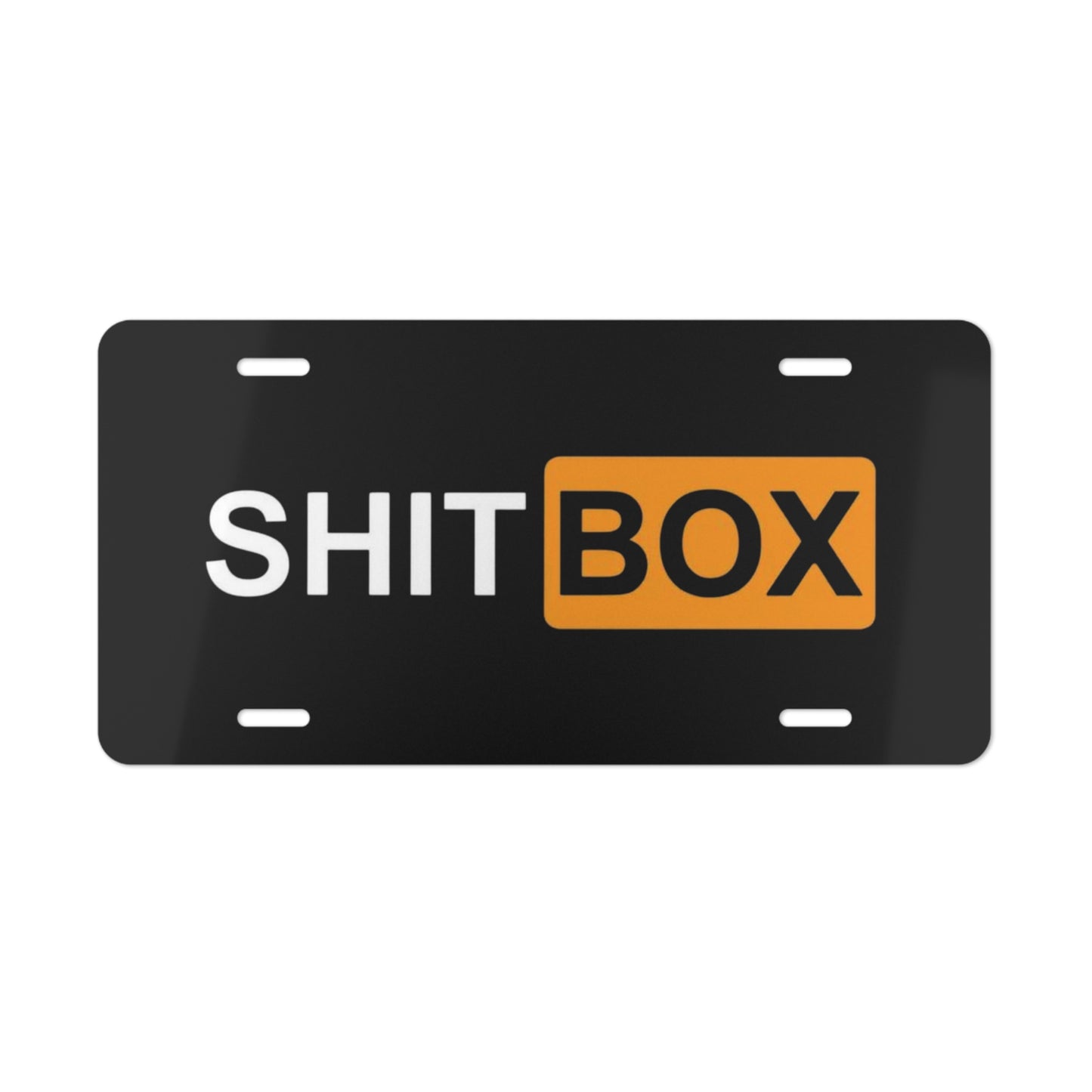 Sh*t Box Vanity Plate