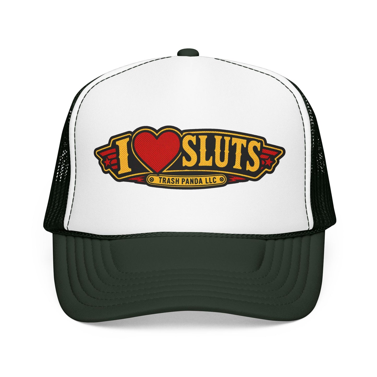 I Heart Sl*ts Foam Trucker Hat (Printed)