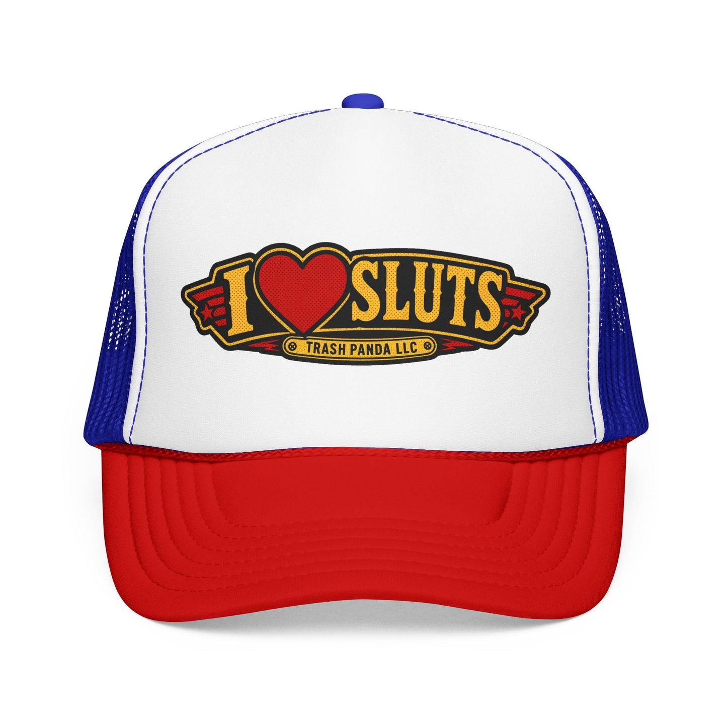 I Heart Sl*ts Foam Trucker Hat (Printed)