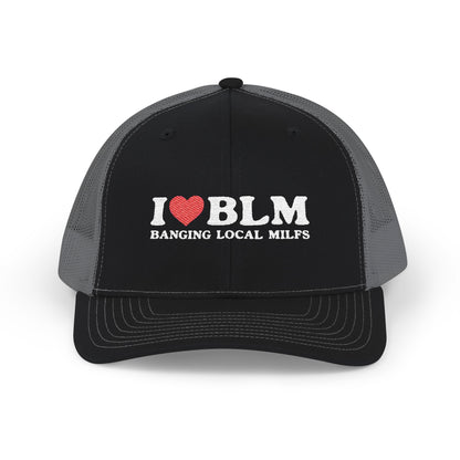 I Heart BLM Richardson 112 Snapback Trucker Cap