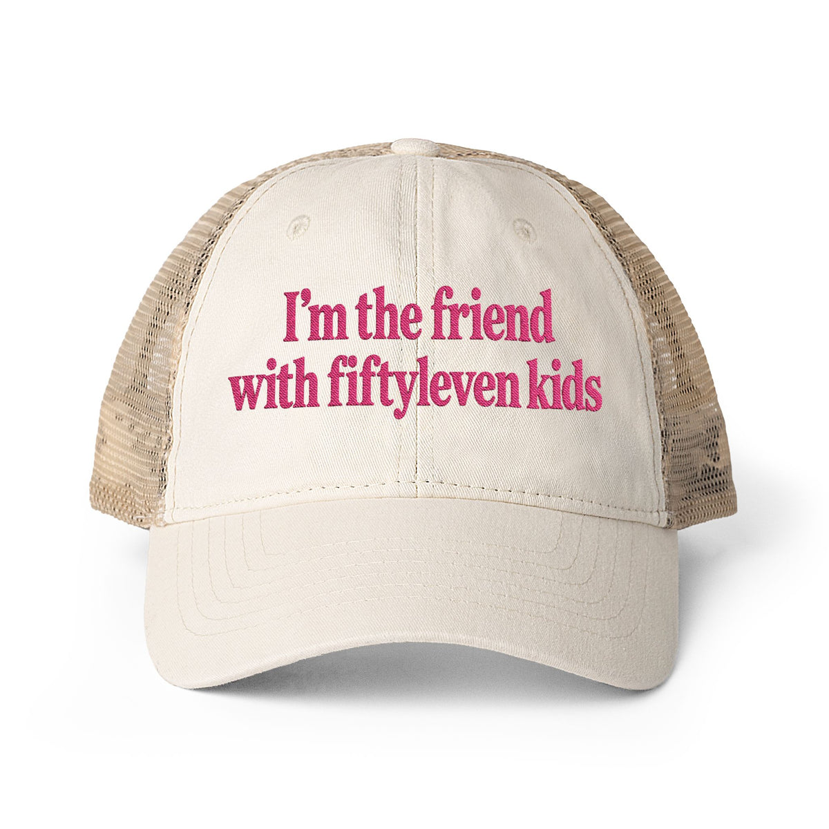 Fiftyleven Kids Women's Washed Mesh-Back Cap (Embroidery)