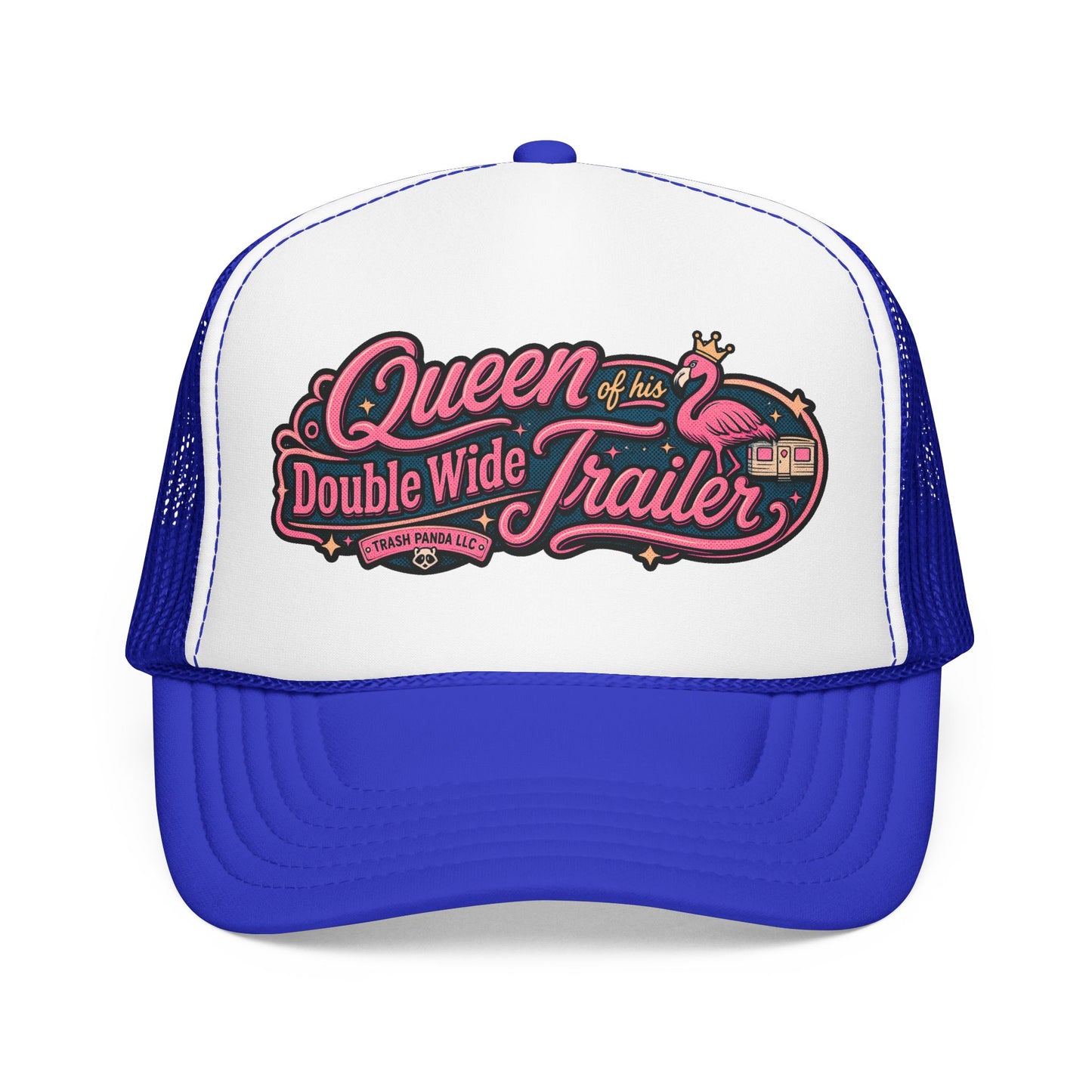 Queen Of His Trailer Foam Trucker Hat (Printed)