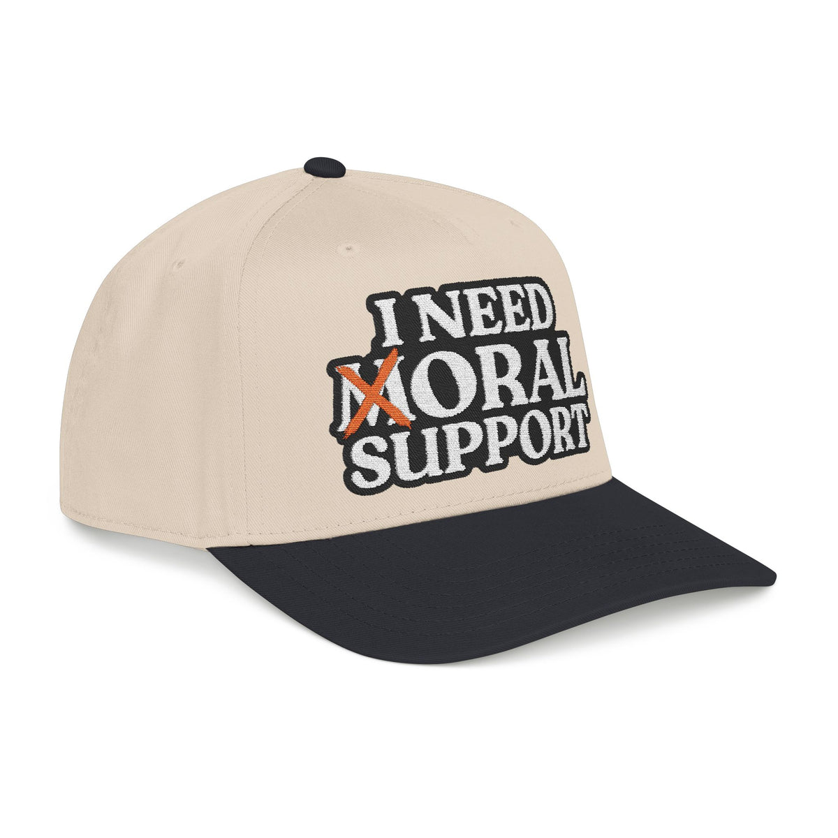 I Need Moral Support Mid Profile Hat (Embroidery)