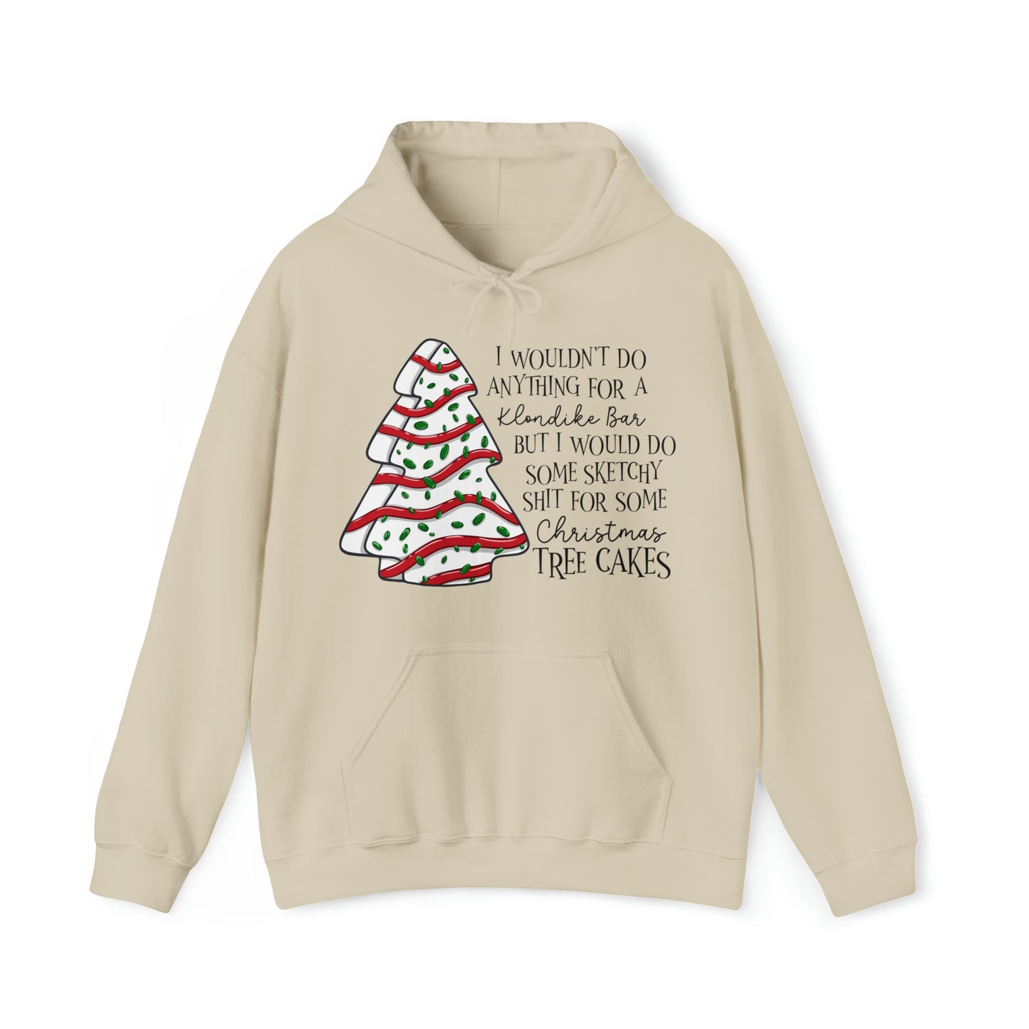 Sketchy Sh*t Christmas Tree Cake Unisex Heavy Blend™ Hooded Sweatshirt