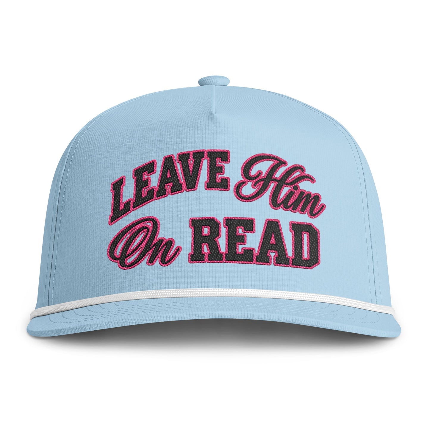 Leave Him On Read Sunwashed Rope Cap (Embroidery)