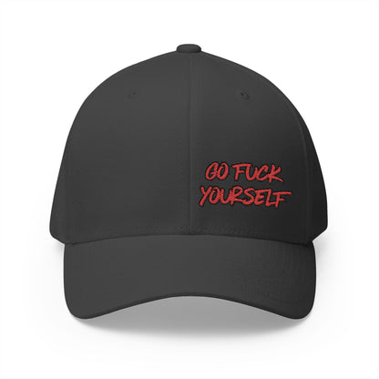 Go F Yourself (RED) Embroidered FlexFit Hat