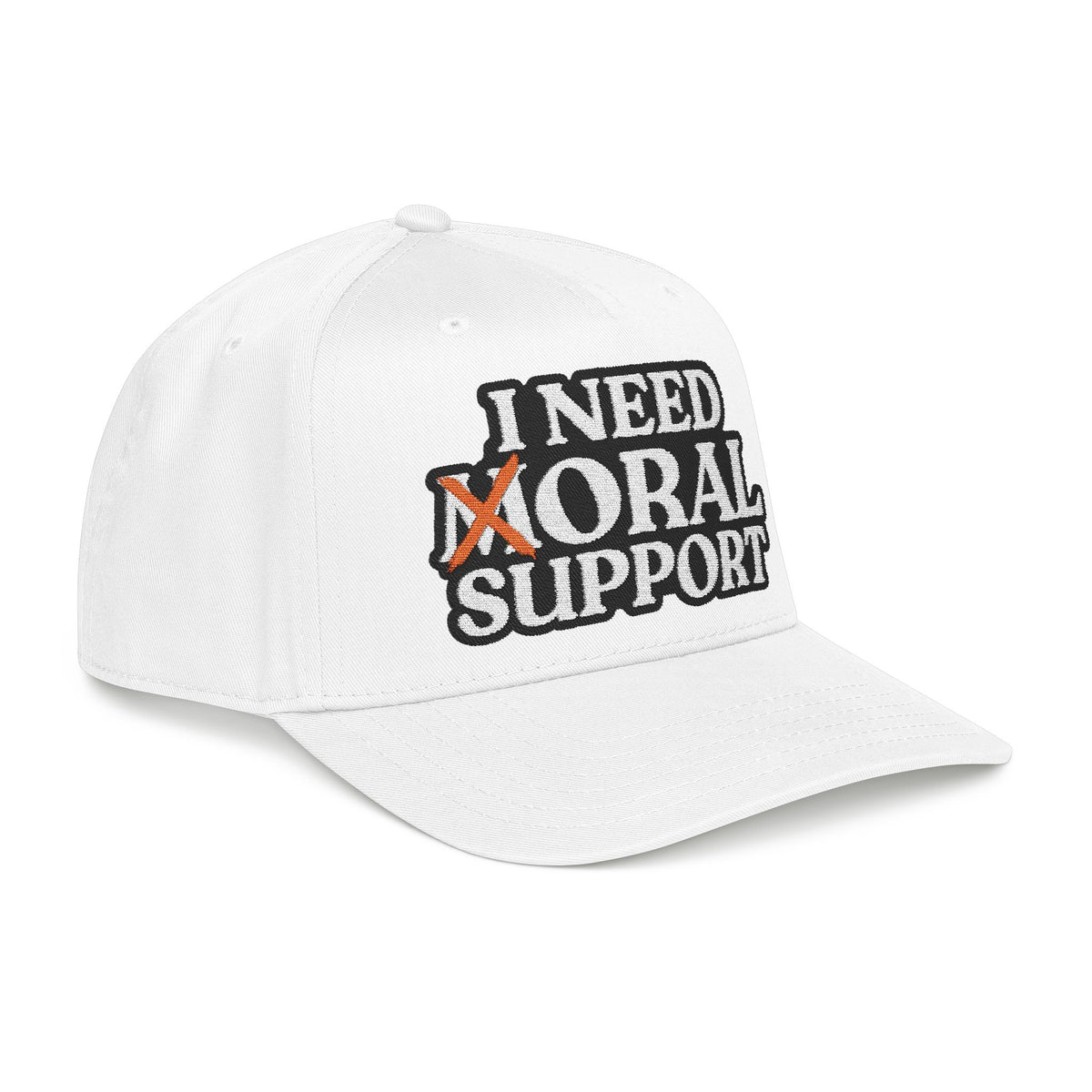 I Need Moral Support Mid Profile Hat (Embroidery)