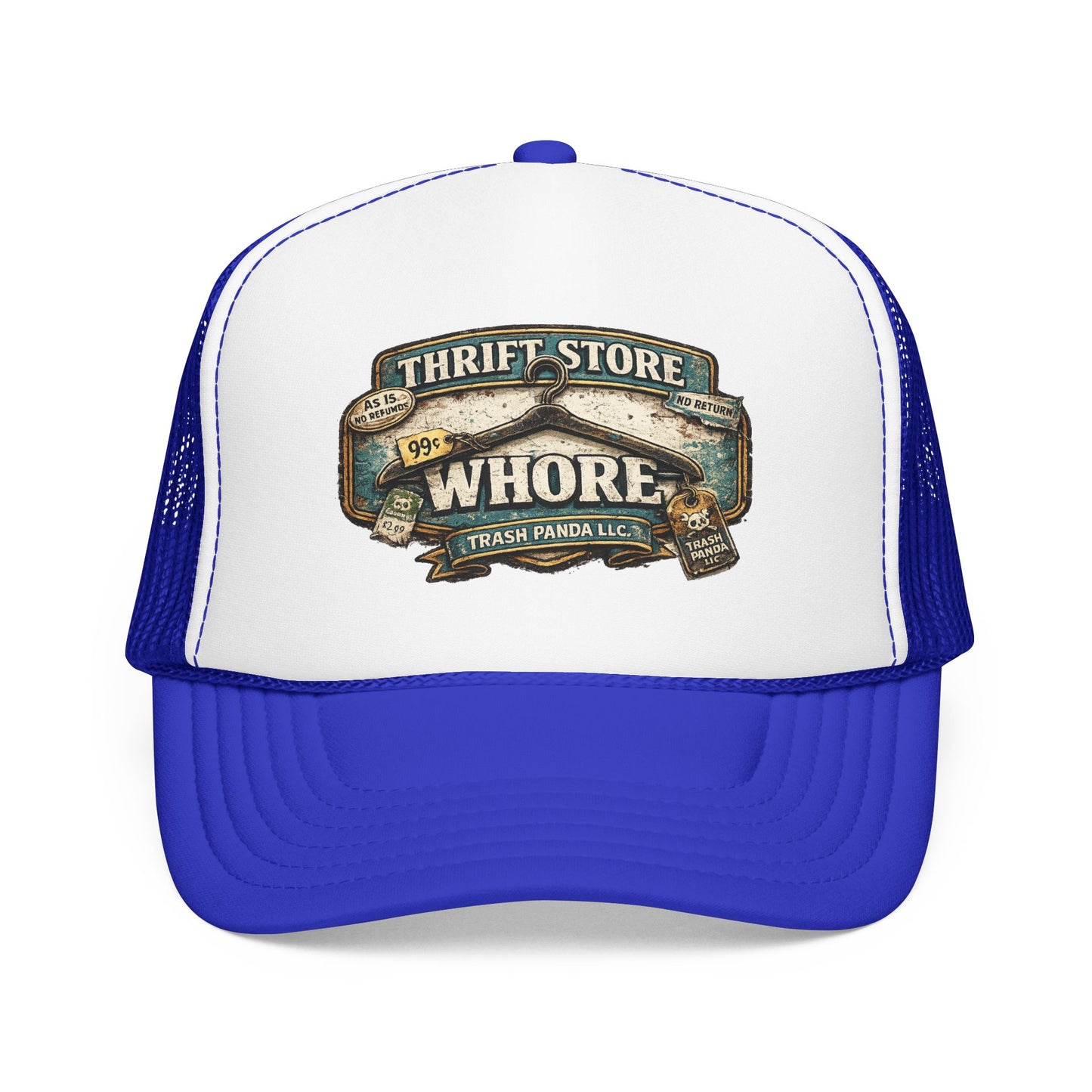 Thrift Store Wh*re Foam Trucker Hat (Printed)