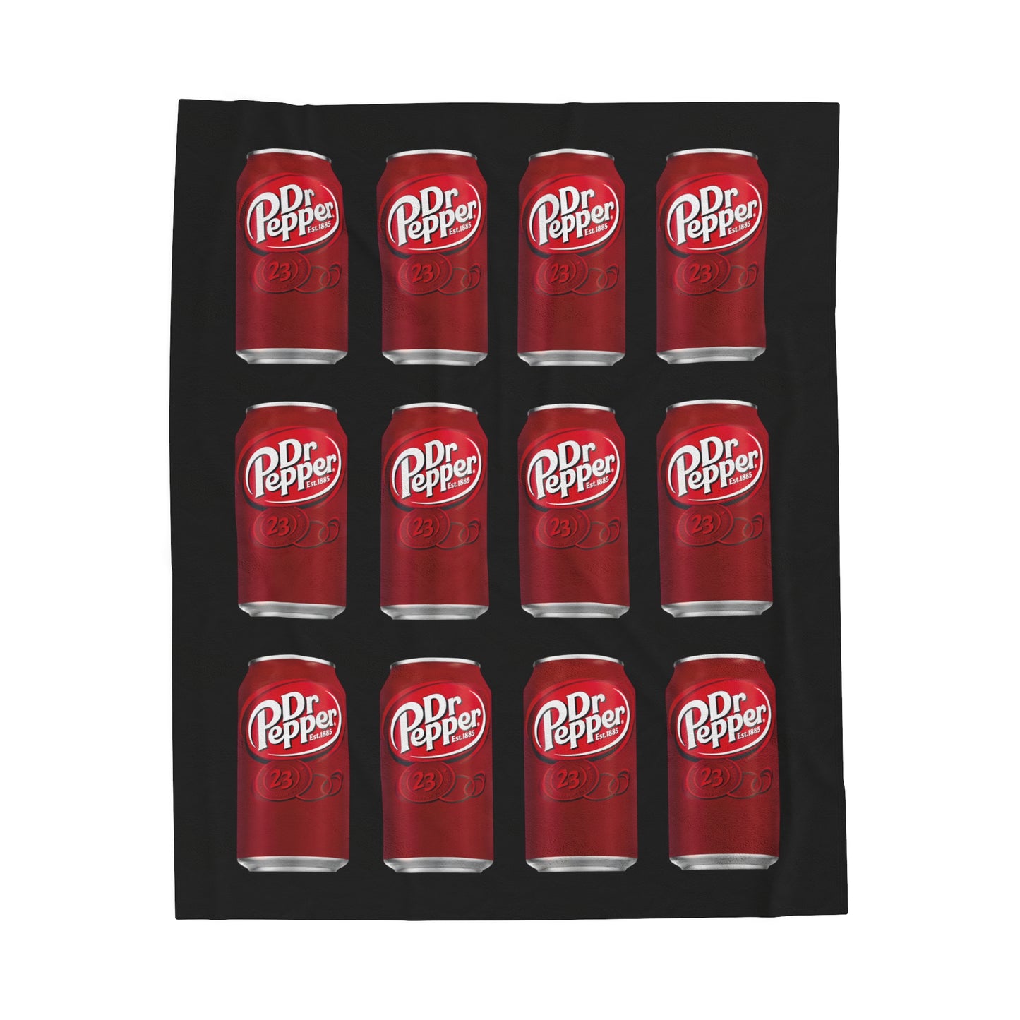 Dr Pepper Velveteen Plush Blanket