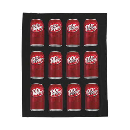 Dr Pepper Velveteen Plush Blanket