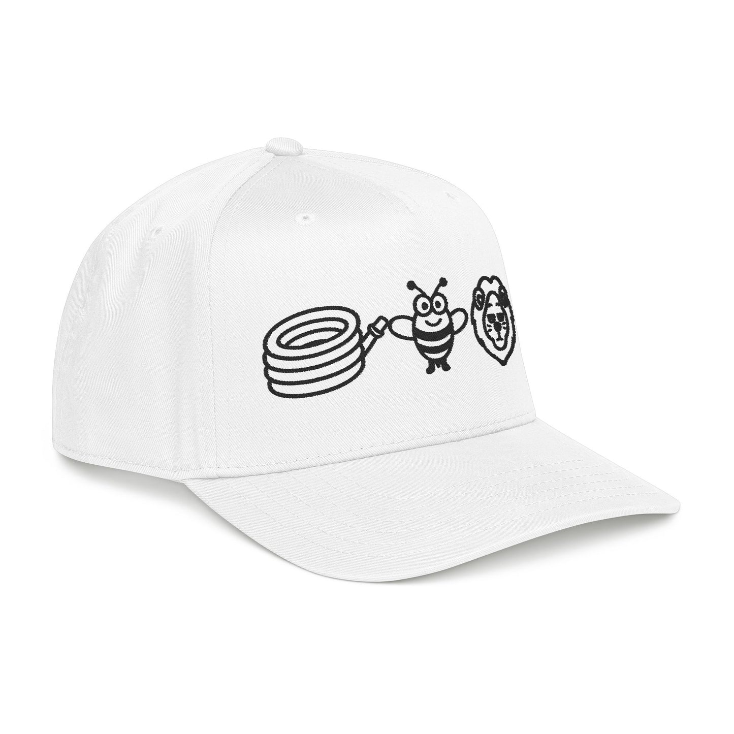 Hose Bee Lion Mid Profile Baseball Cap (Embroidery)