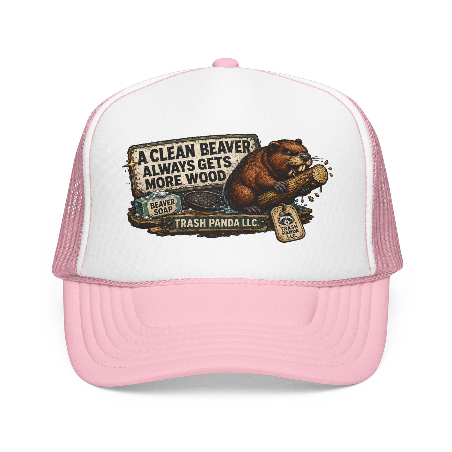 Clean Beaver Foam Trucker Hat (Printed)
