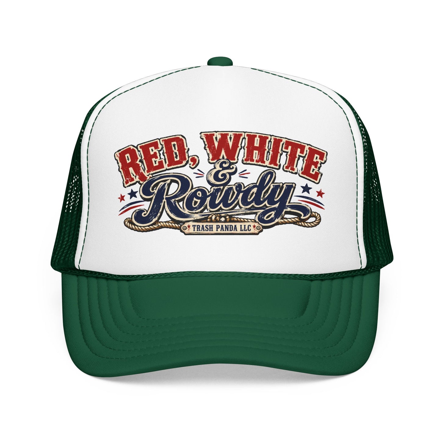 Red White & Rowdy Foam Trucker Hat (Printed)