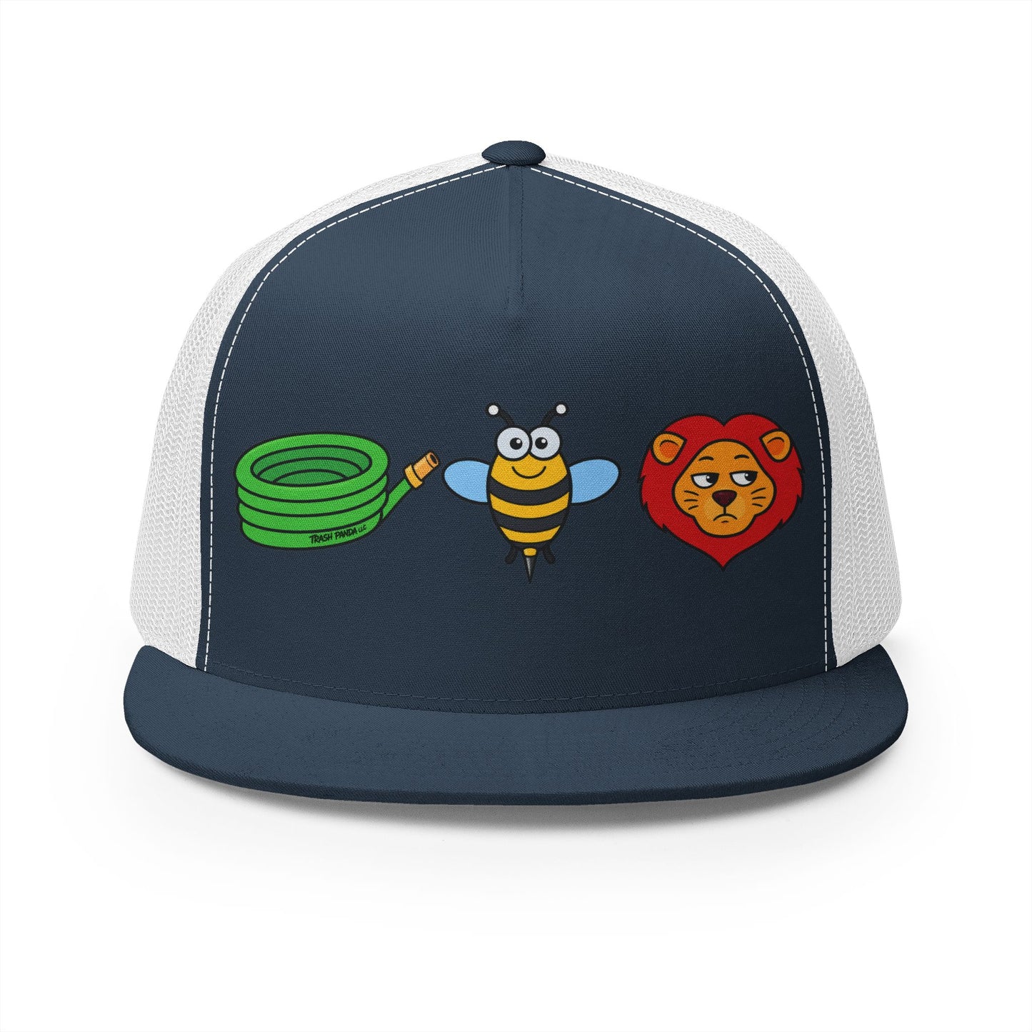 Hose Bee Lion 5 Panel Trucker Cap (Printed)