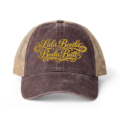 Lida Beeda Boda Butt Women's Washed Mesh-Back Cap
