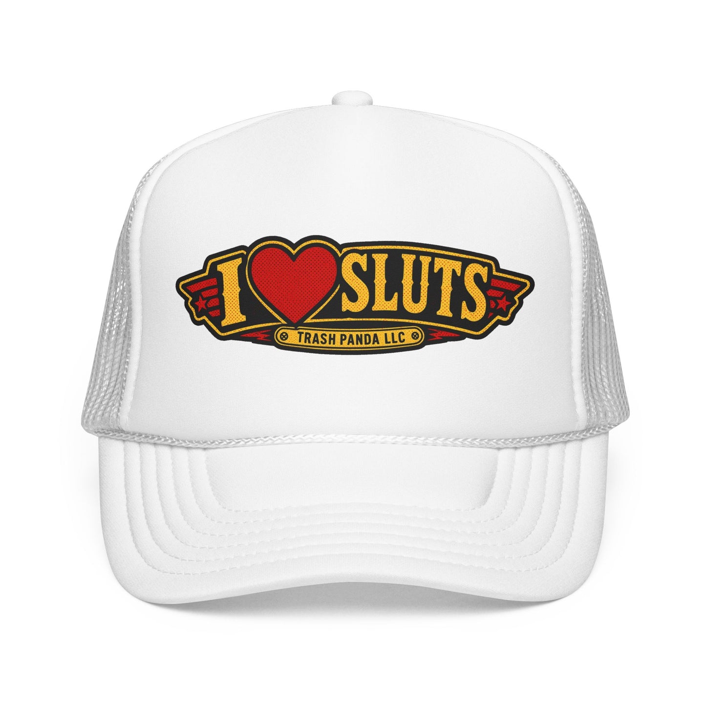 I Heart Sl*ts Foam Trucker Hat (Printed)
