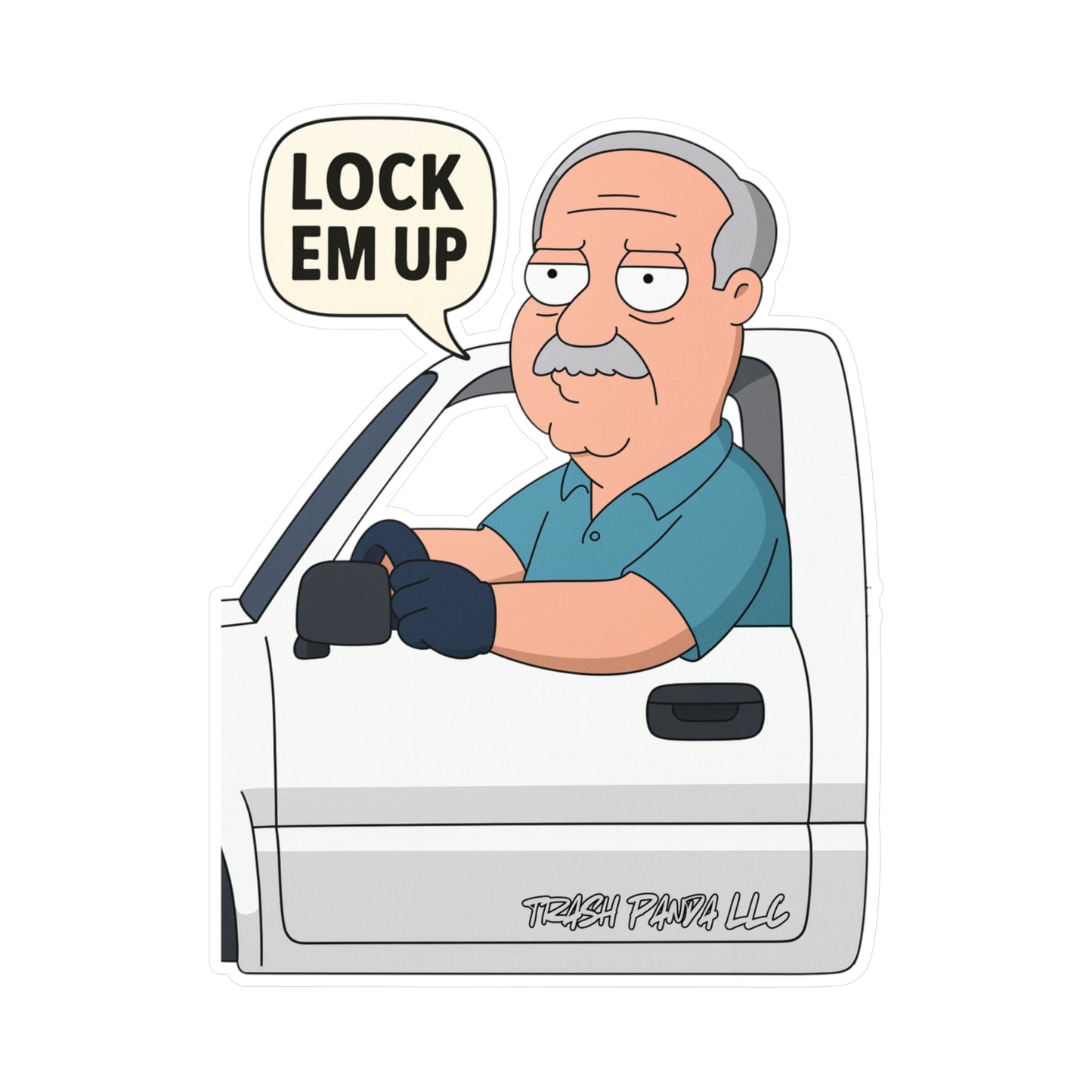 Lock Em Up Family Guy Vinyl Decals
