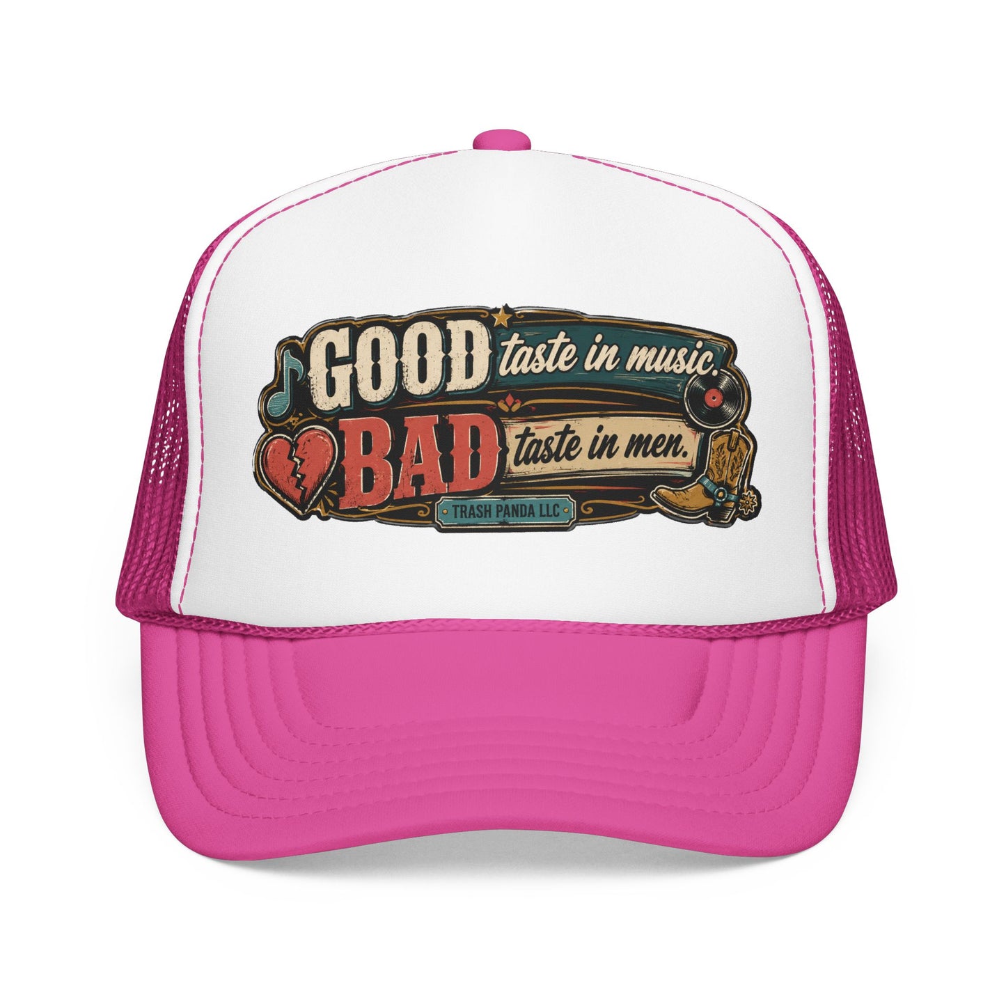 Good Taste In Music Foam Trucker Hat (Printed)
