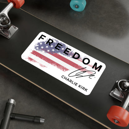 FREEDOM Charlie Kirk Vinyl Decal