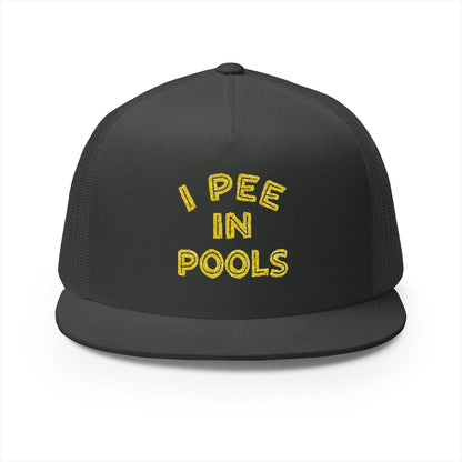 Pee In Pools 5 Panel Trucker Cap (Embroidery)