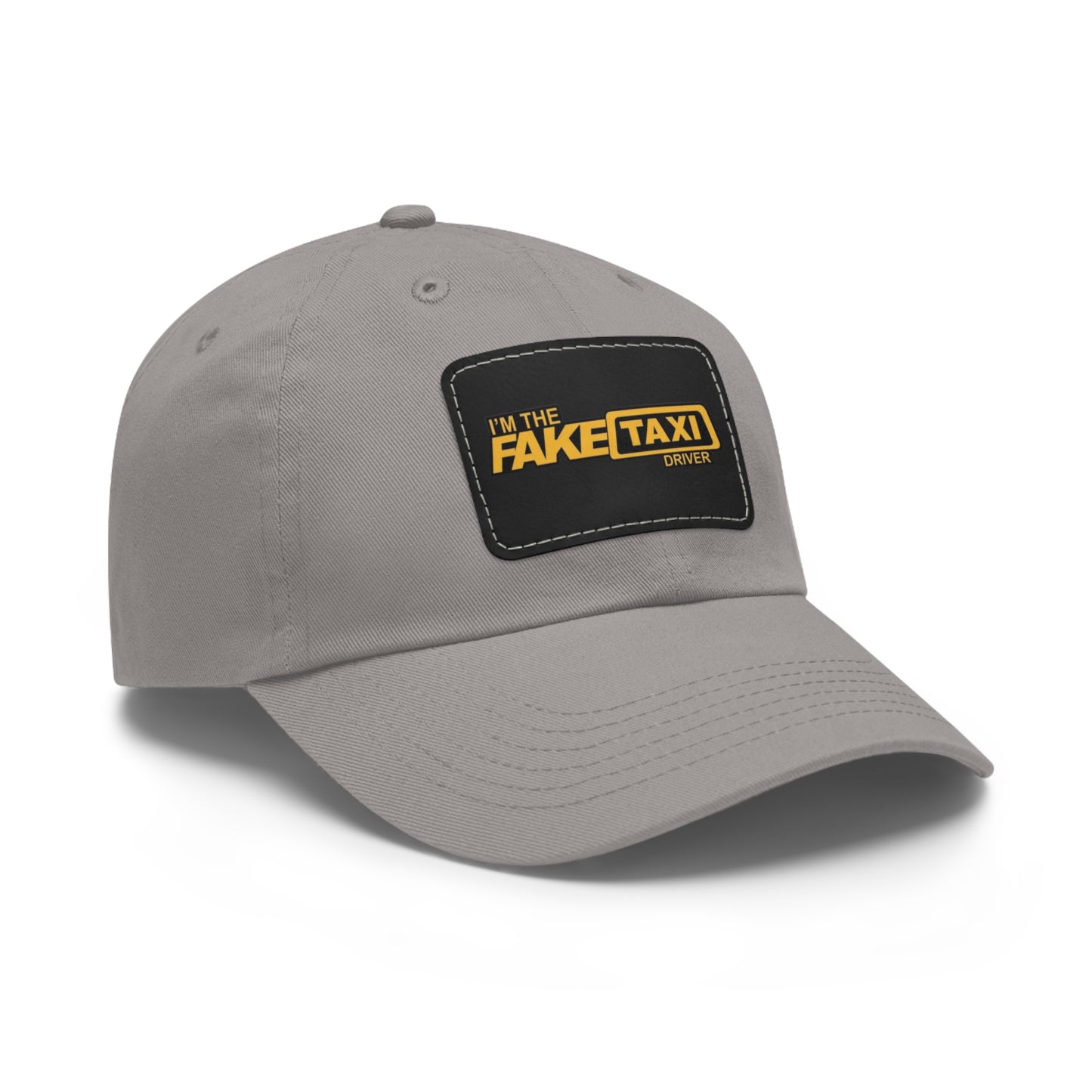 Fake Taxi Driver Hat with Leather Patch (Rectangle)