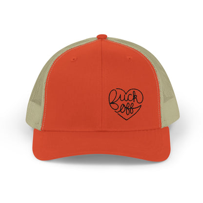 F*CK OFF Heart (Ladies) Snapback Trucker Cap