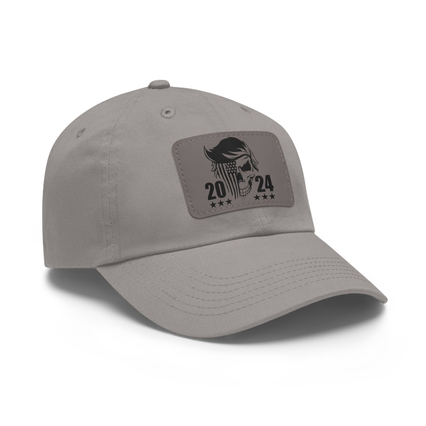 Trump 2024 Hat with Leather Patch (Rectangle)