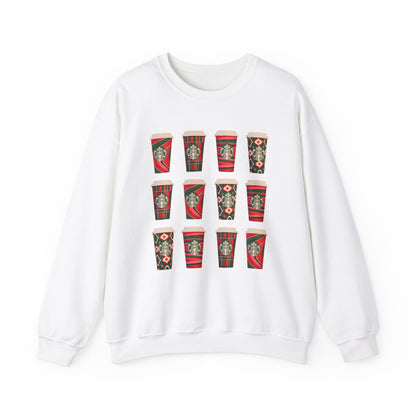 2023 Starbucks Christmas Sweatshirt Unisex Heavy Blend™ Crewneck Sweatshirt