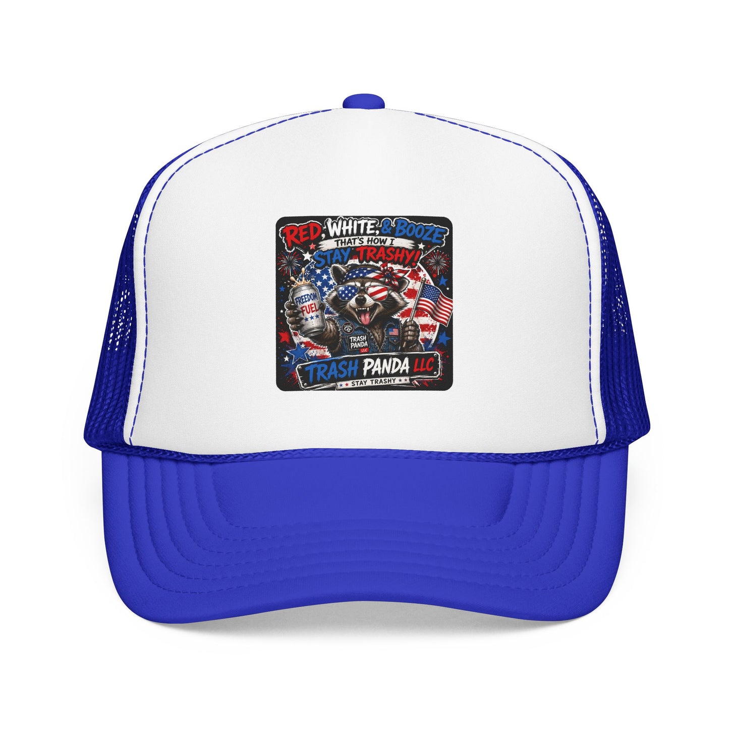 Red White & Booze Foam Trucker Hat (Printed)