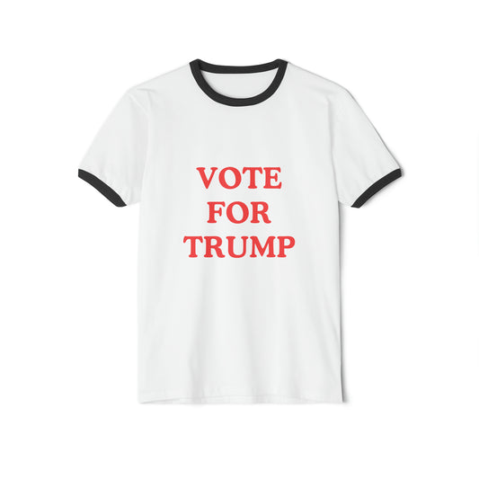 VOTE FOR PEDRO (TRUMP) Unisex Cotton Ringer T-Shirt